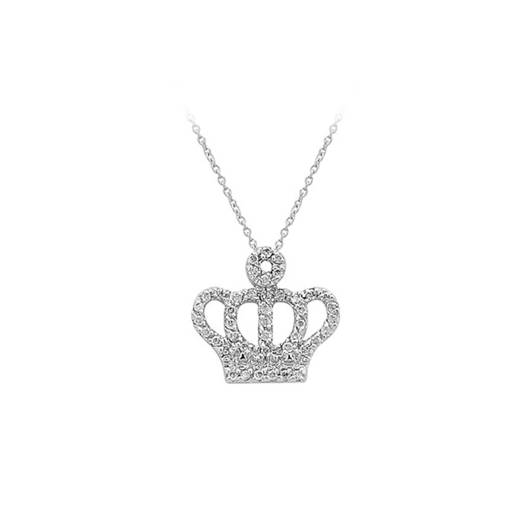 Diamond Crown Necklace