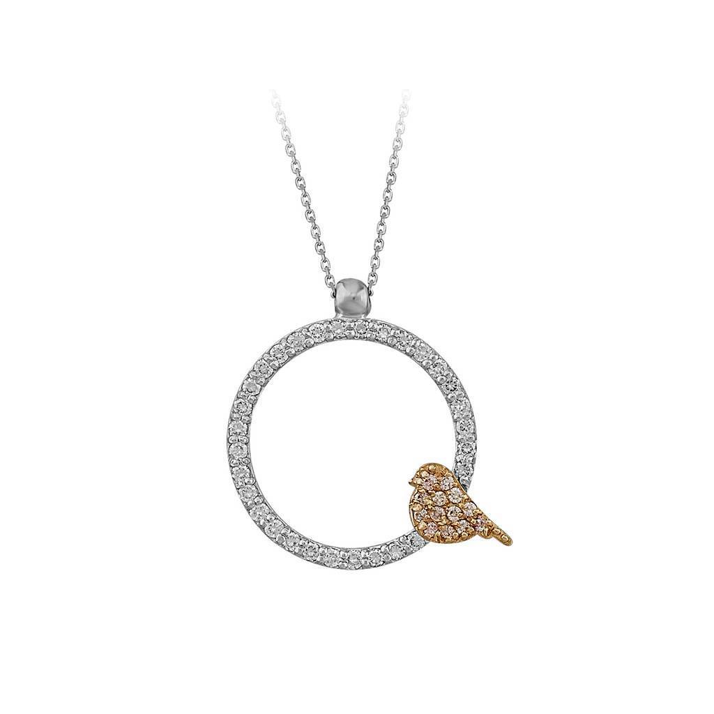 Diamond Bird Necklace