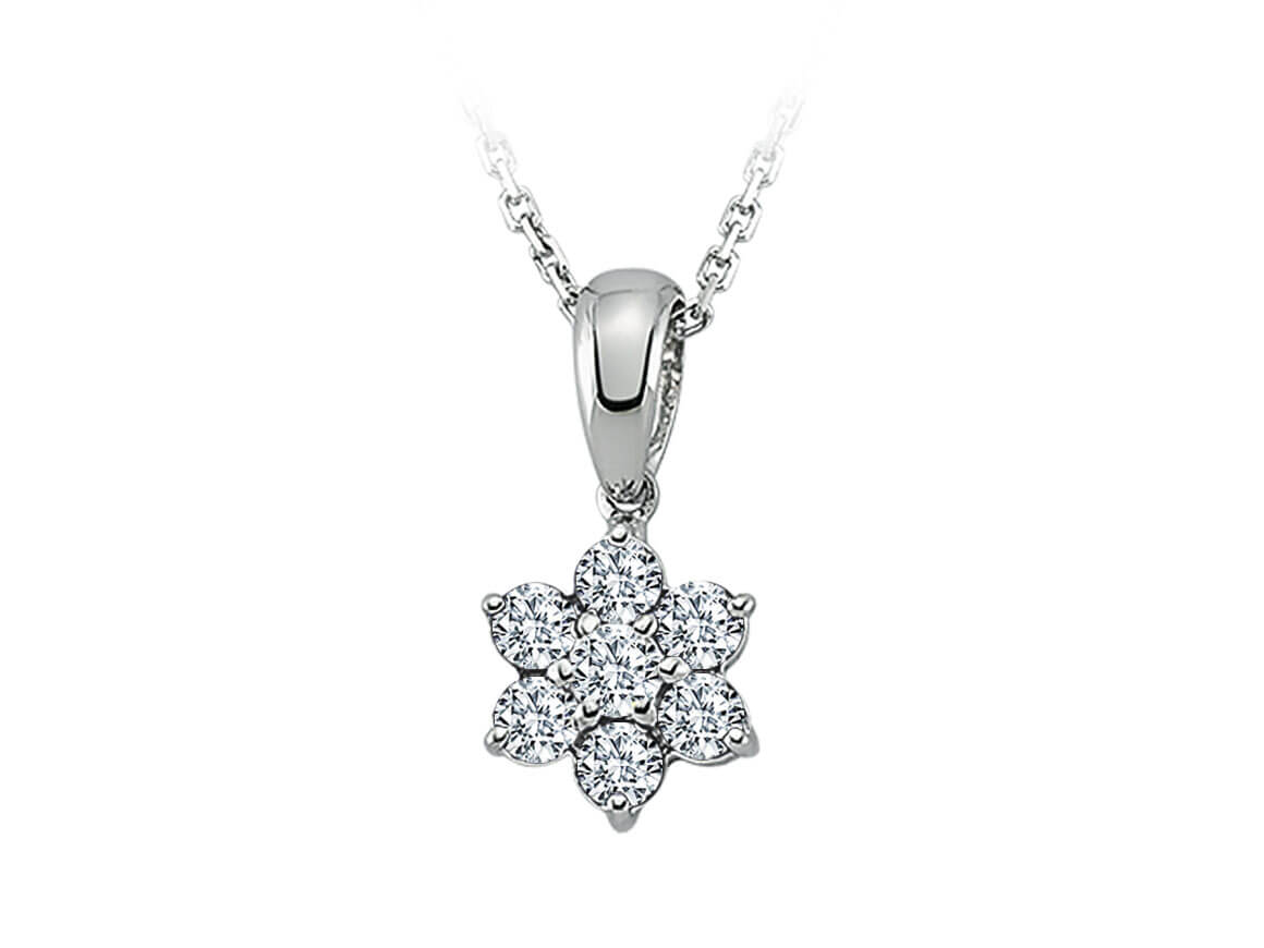 Diamond Daisy Necklace