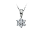 Collier marguerite diamant