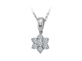 Collier marguerite diamant