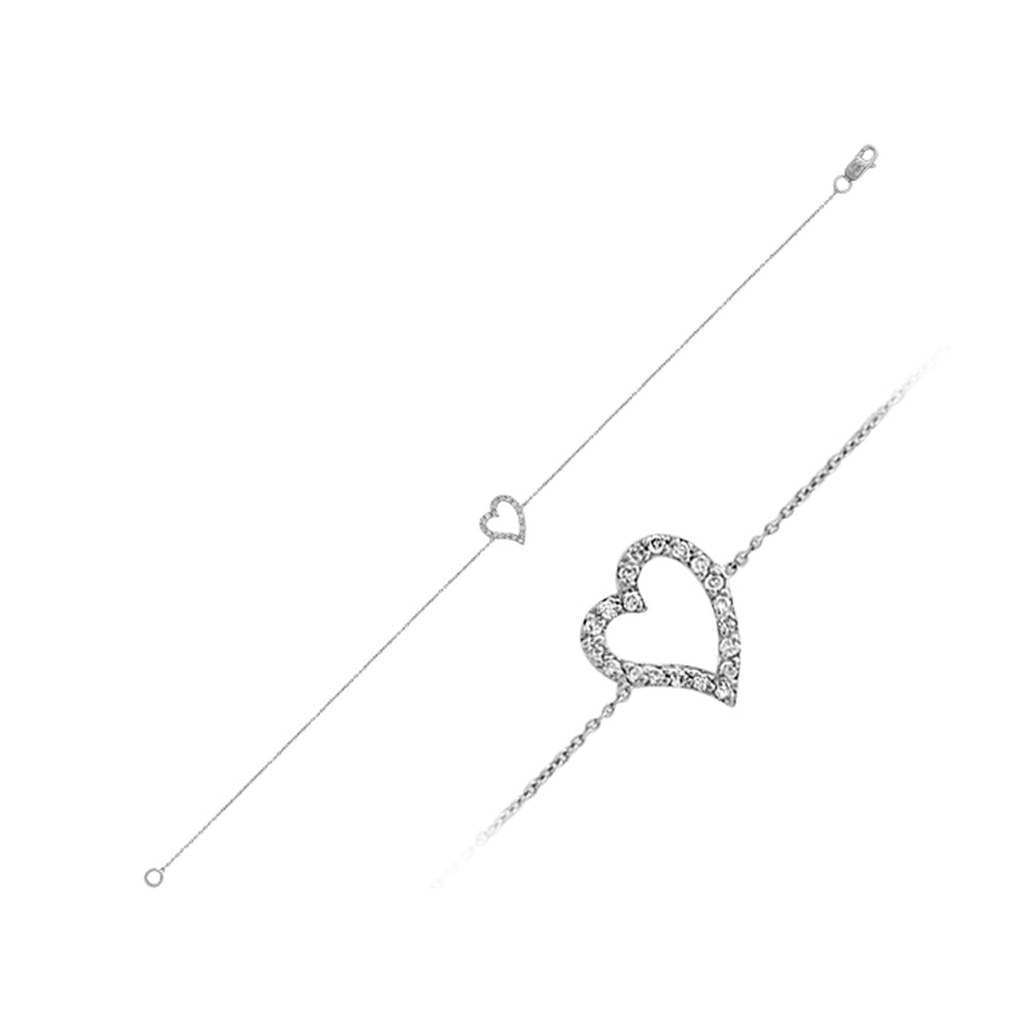 Diamond Heart Bracelet