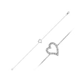 Diamond Heart Bracelet