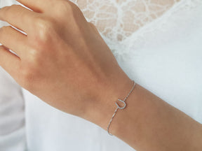 Diamond horseshoe bracelet