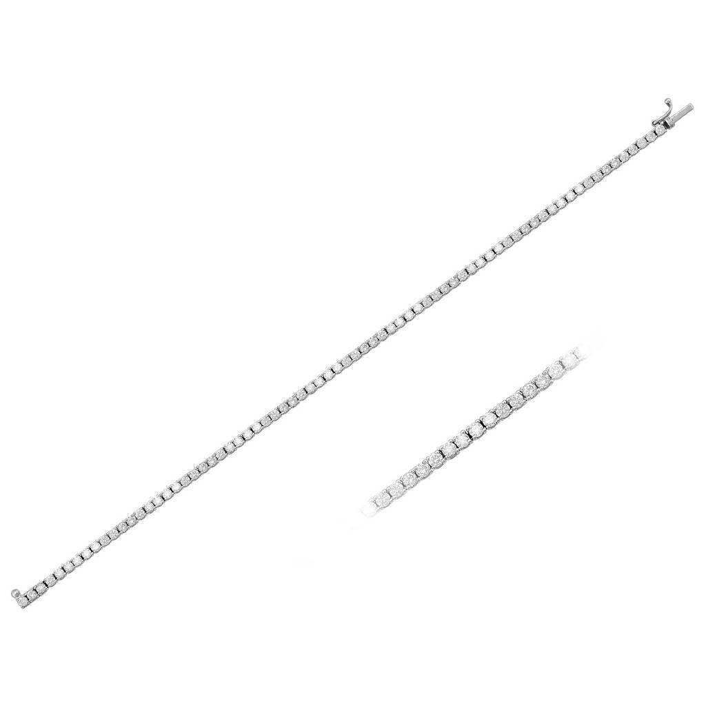 3.37 total carat diamond tennis bracelet