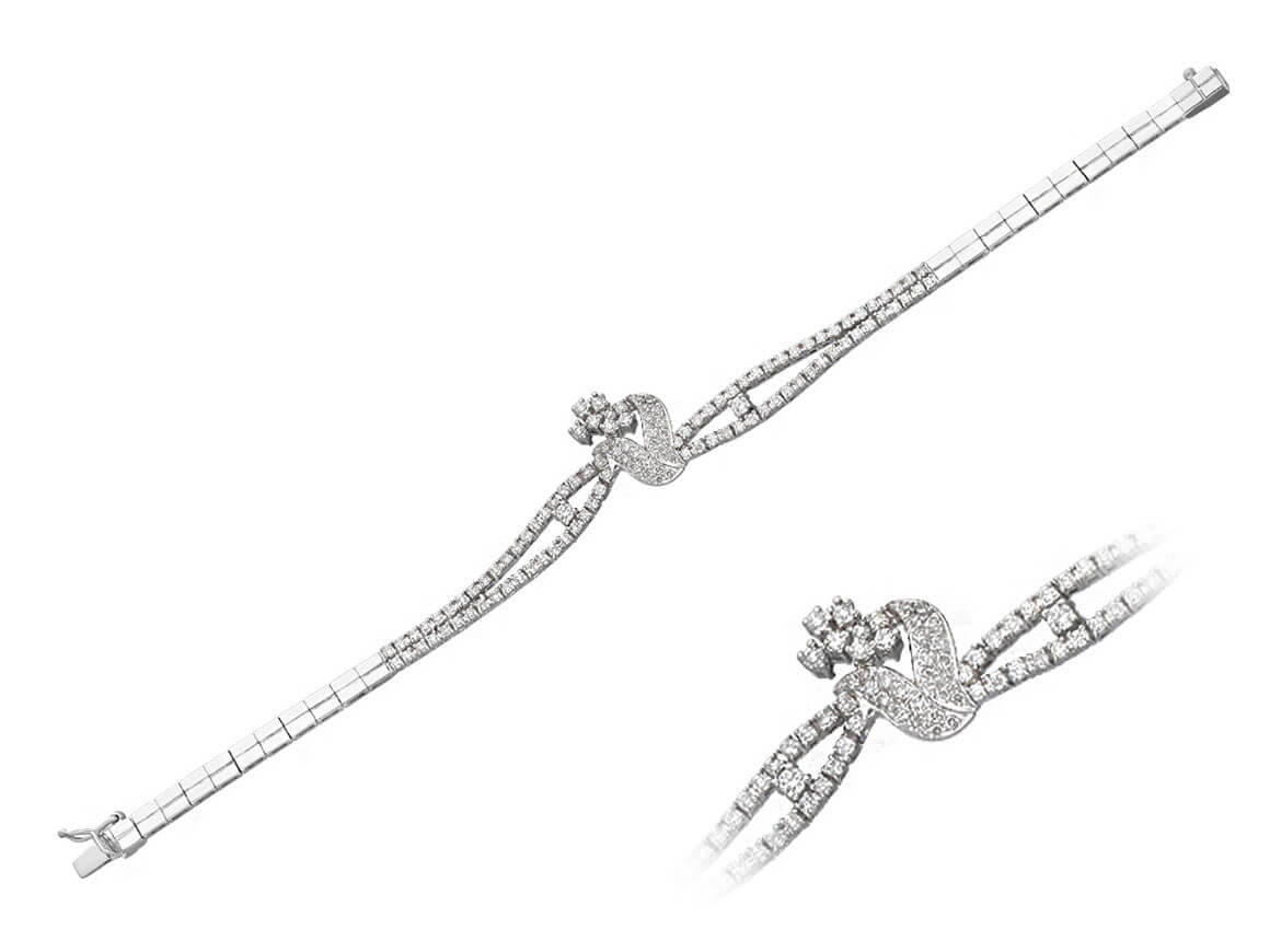 2.30 total carat diamond bracelet