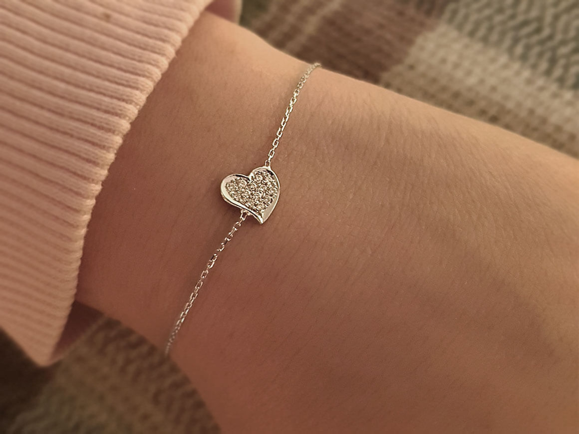Diamond Heart Bracelet