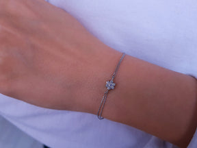 Diamond Daisy Bracelet