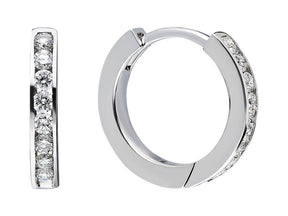 Diamond Hoop Earrings