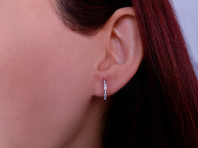 Diamond Hoop Earrings