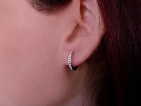 Diamond Hoop Earrings