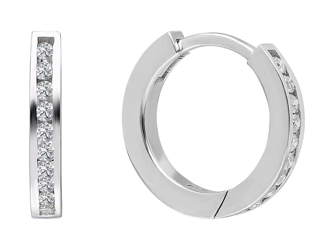 Diamond Hoop Earrings