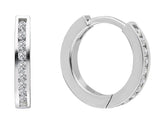 Diamond Hoop Earrings