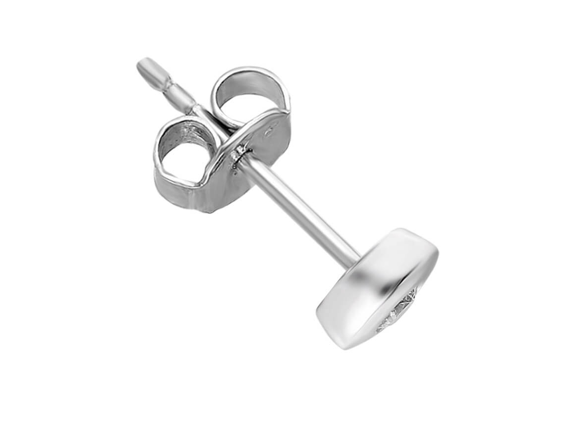 0.07 Carat Diamond Men Earring