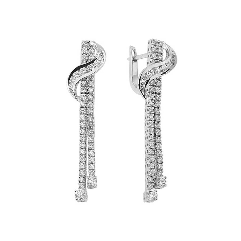 Diamond Tennis Earrings