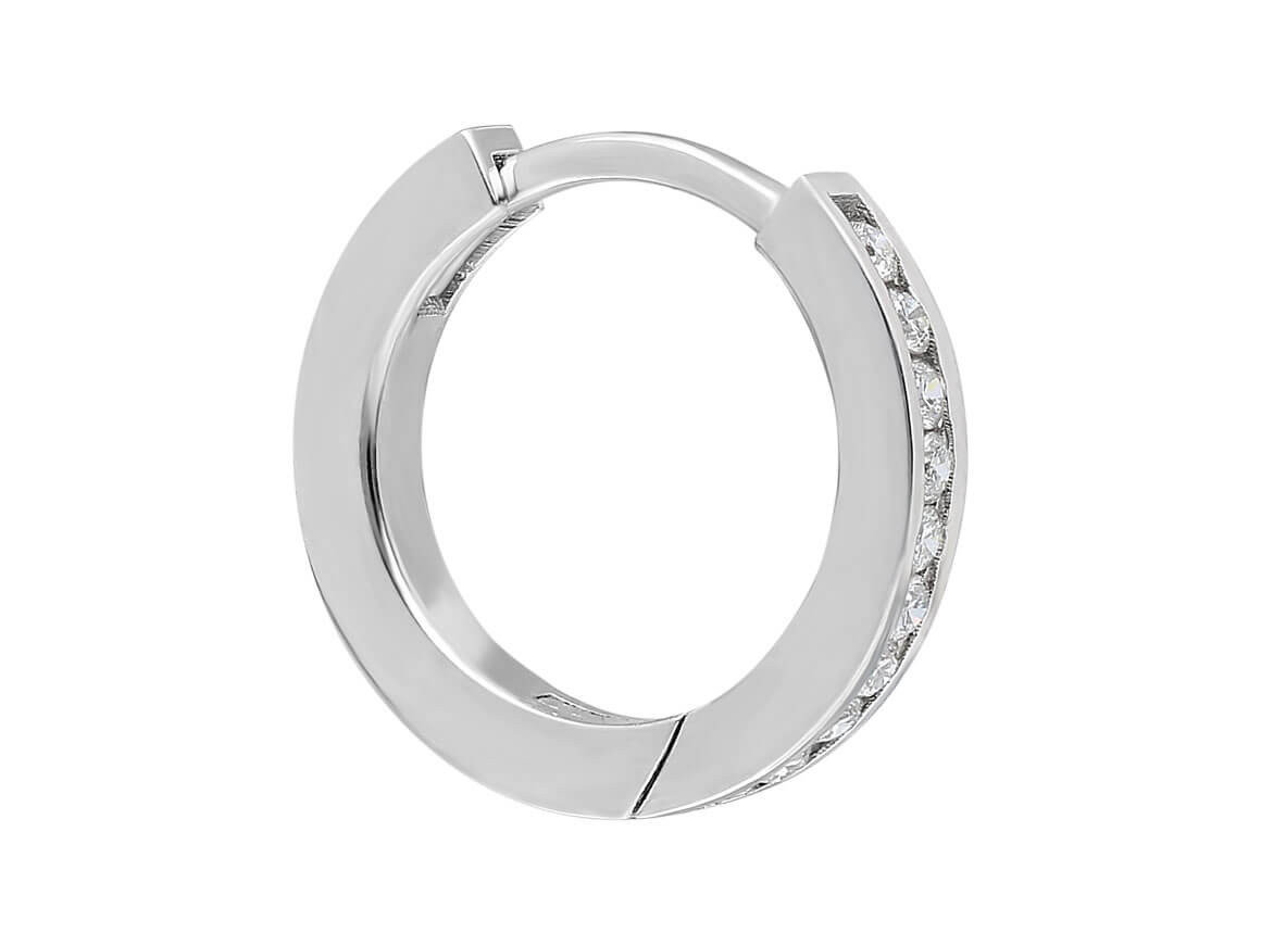 Diamond Men's Hoop Earrings