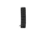 Double Row Black Diamond Men's Hoop Earrings