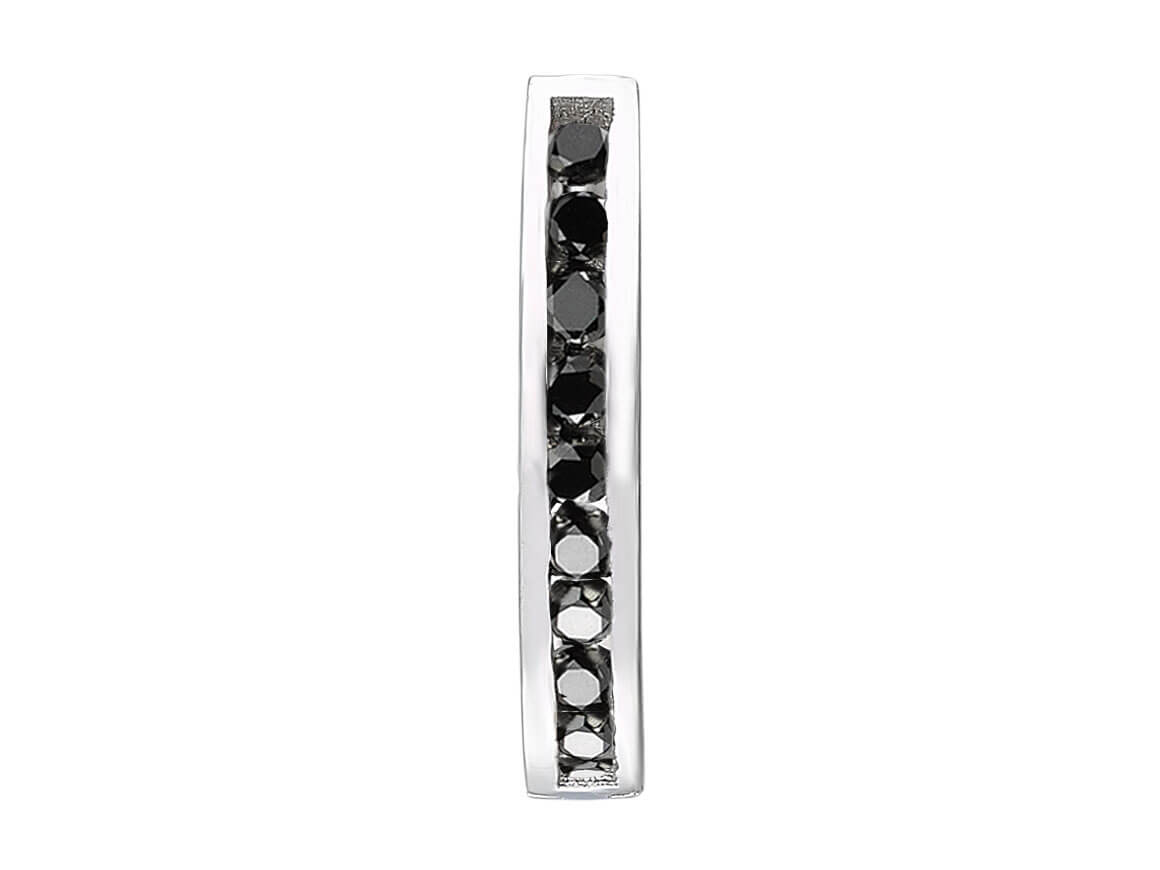 Black Diamond Men's Hoop Earrings