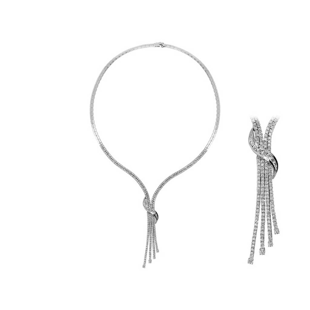 Collier tennis diamant 7,34 carats