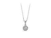 Diamond solitaire necklace