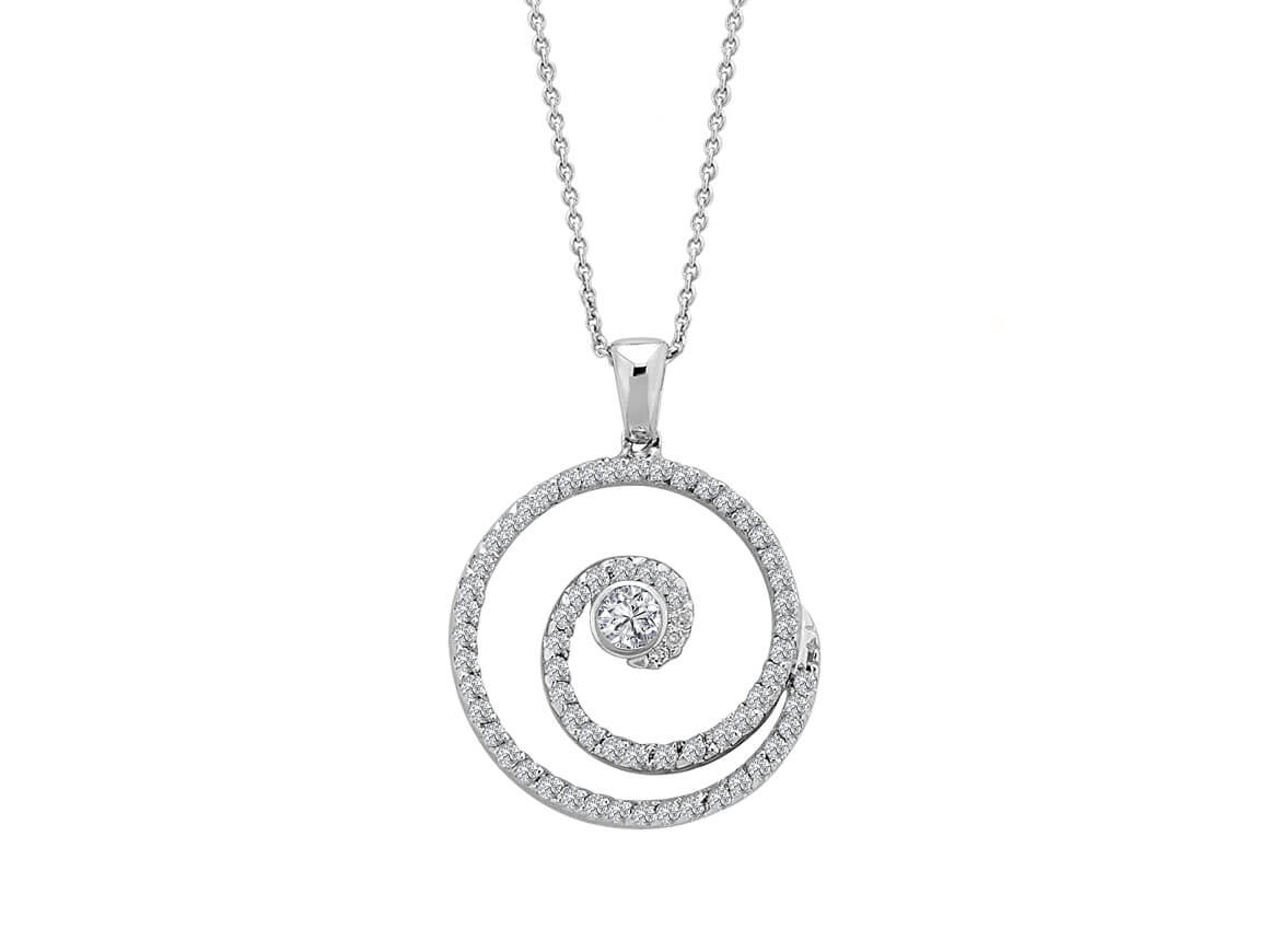 Collier de lave diamant