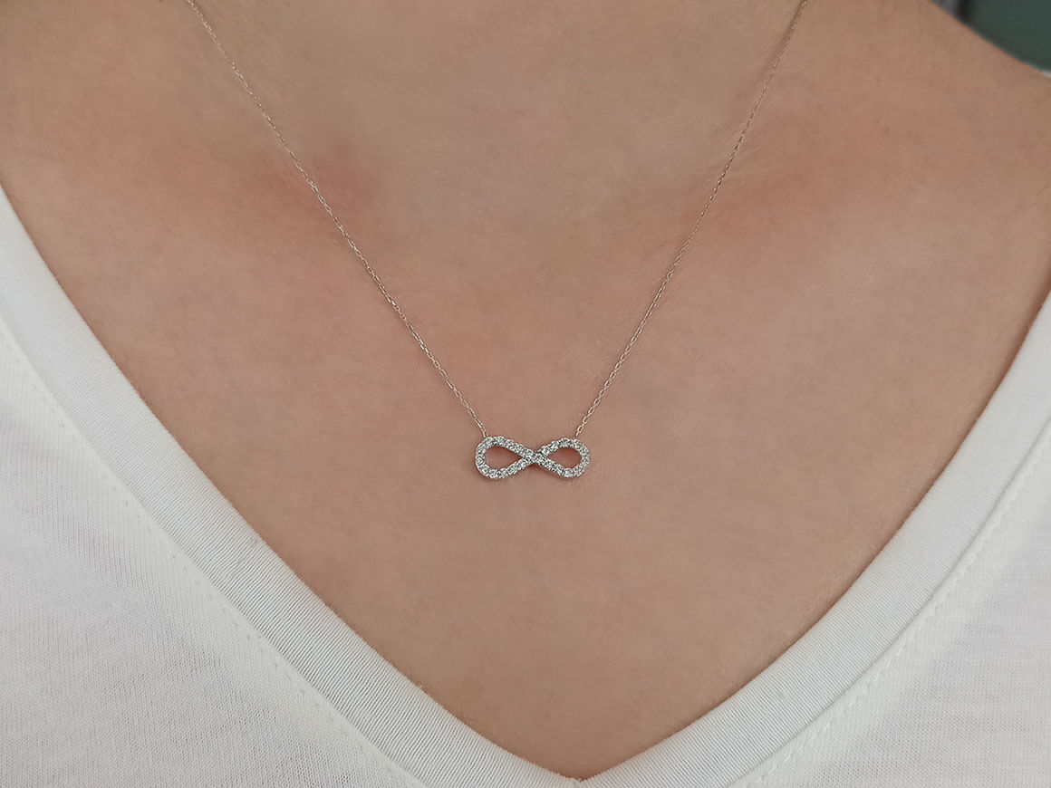 Diamond Infinity Necklace