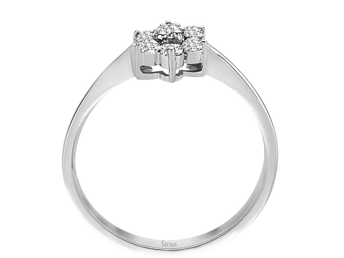 Bague fleur diamant