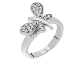Bague libellule diamant