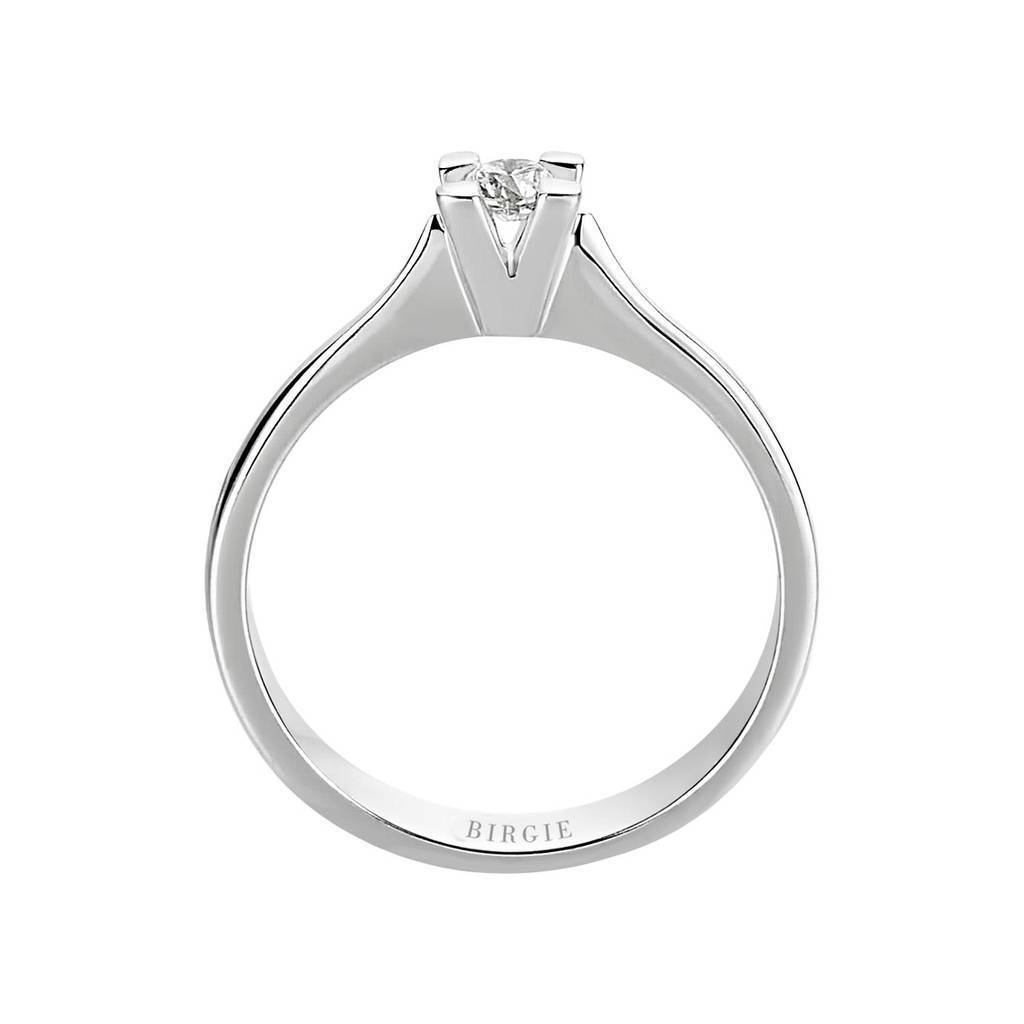 Bague solitaire diamant 0,17 carat