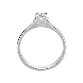 Bague solitaire diamant 0,17 carat