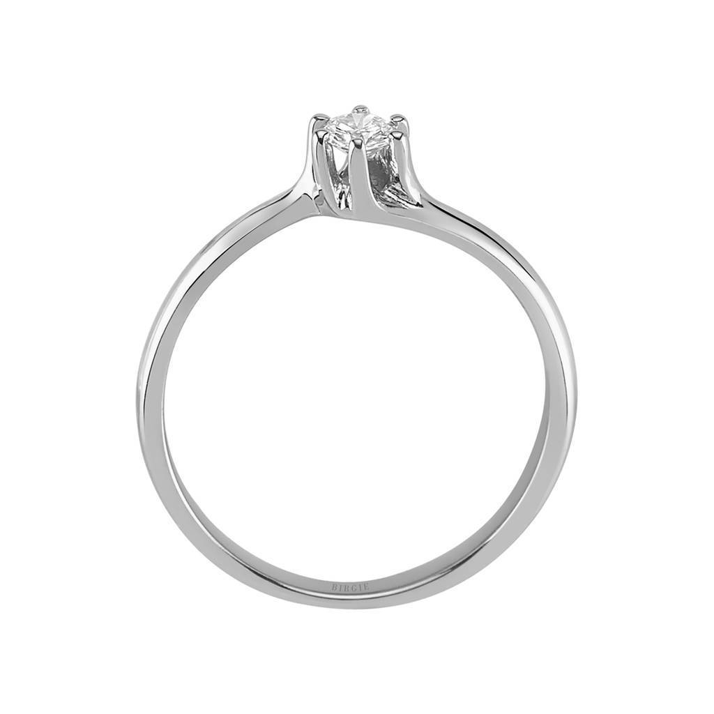 Bague solitaire diamant 0,13 carat