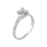 0.46 Carat Diamond Halo Ring