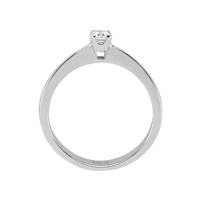 Bague solitaire diamant 0,14 carat