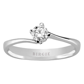Bague solitaire diamant 0,24 carat