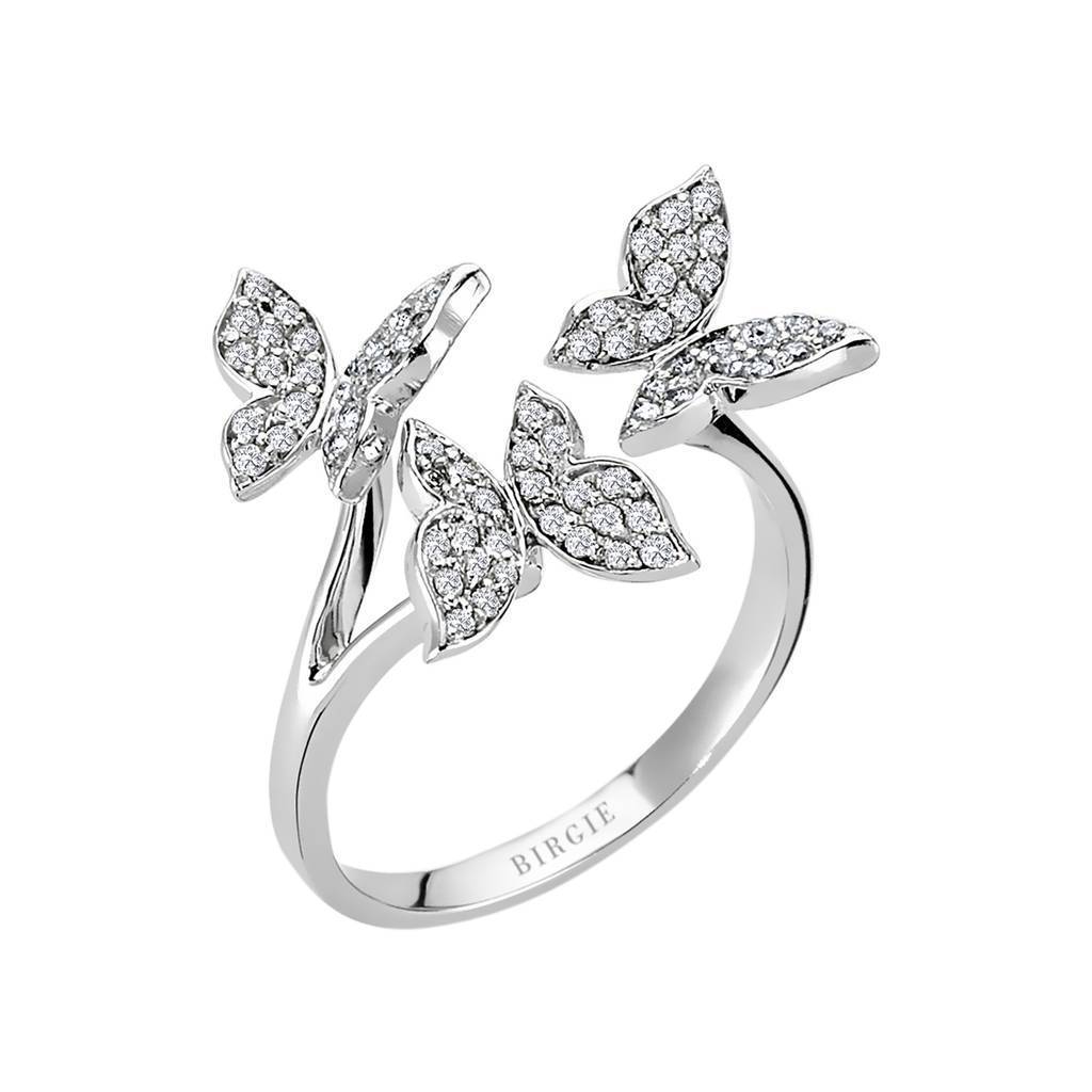 Bague papillon diamant