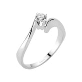 Bague solitaire diamant 0,24 carat