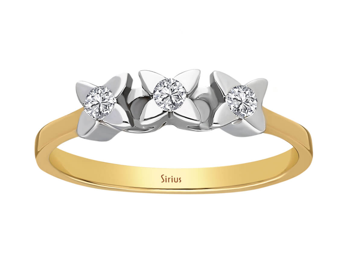 Bague Trilogie Diamant 0,11 Carat