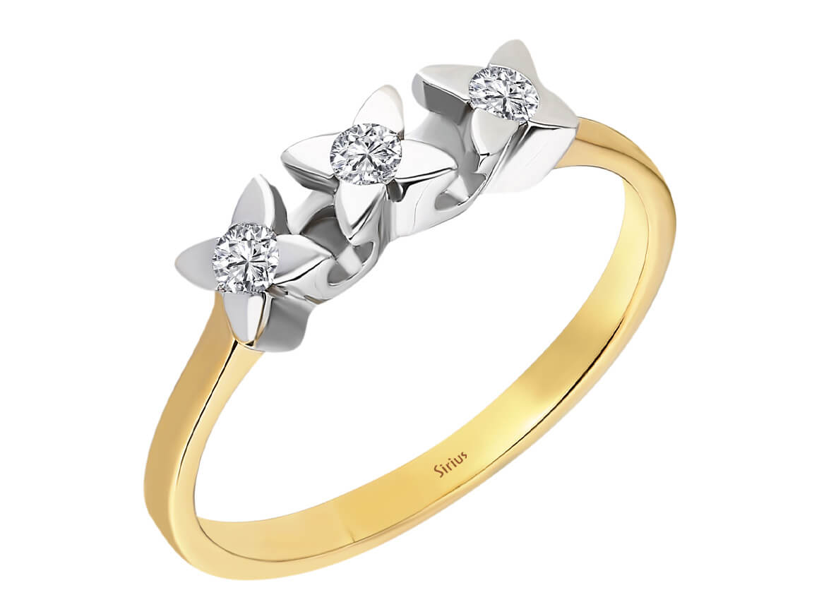 Bague Trilogie Diamant 0,11 Carat