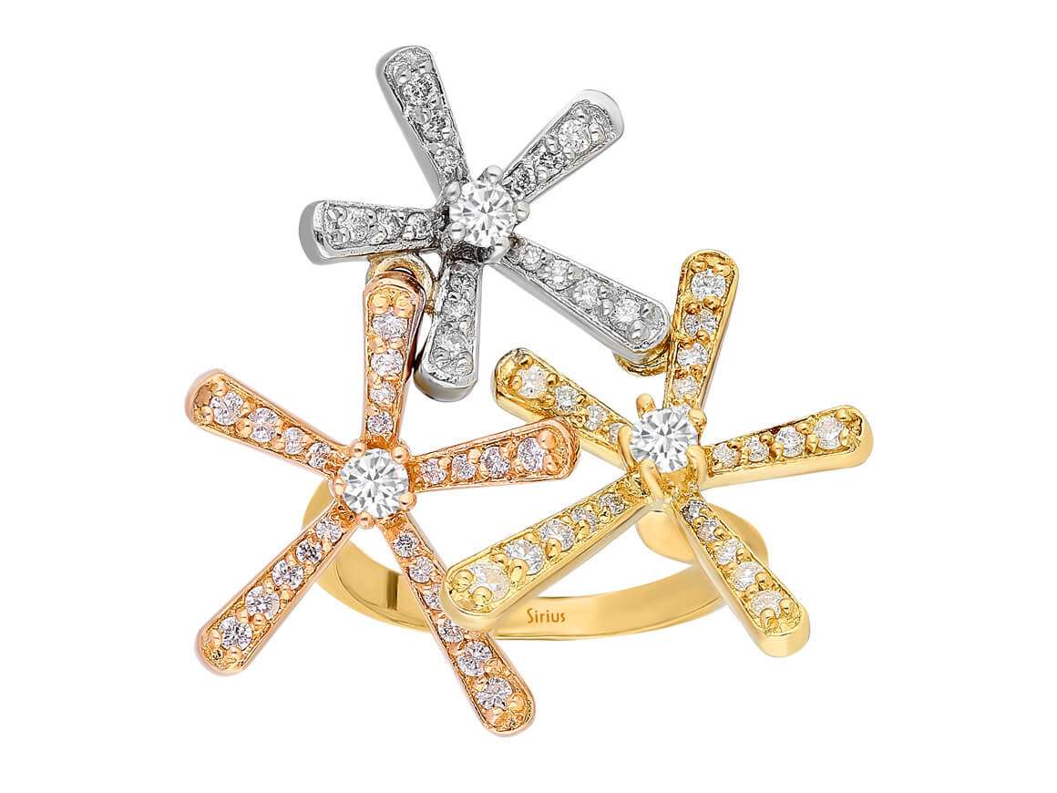 Bague Fleur Tria Diamant