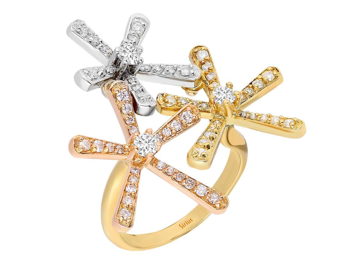 Bague Fleur Tria Diamant
