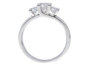 0.75 Carat Diamond Tria Ring