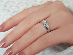 0.75 Carat Diamond Tria Ring