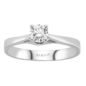 Bague solitaire diamant 0,42 carat