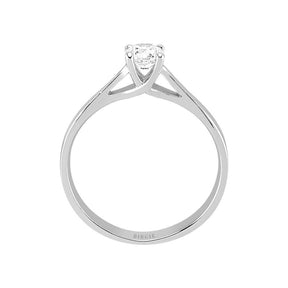 Bague solitaire diamant 0,42 carat