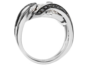 Bague Diamant Blanc et Noir