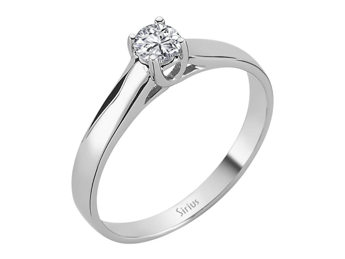 Bague solitaire diamant 0,23 carat