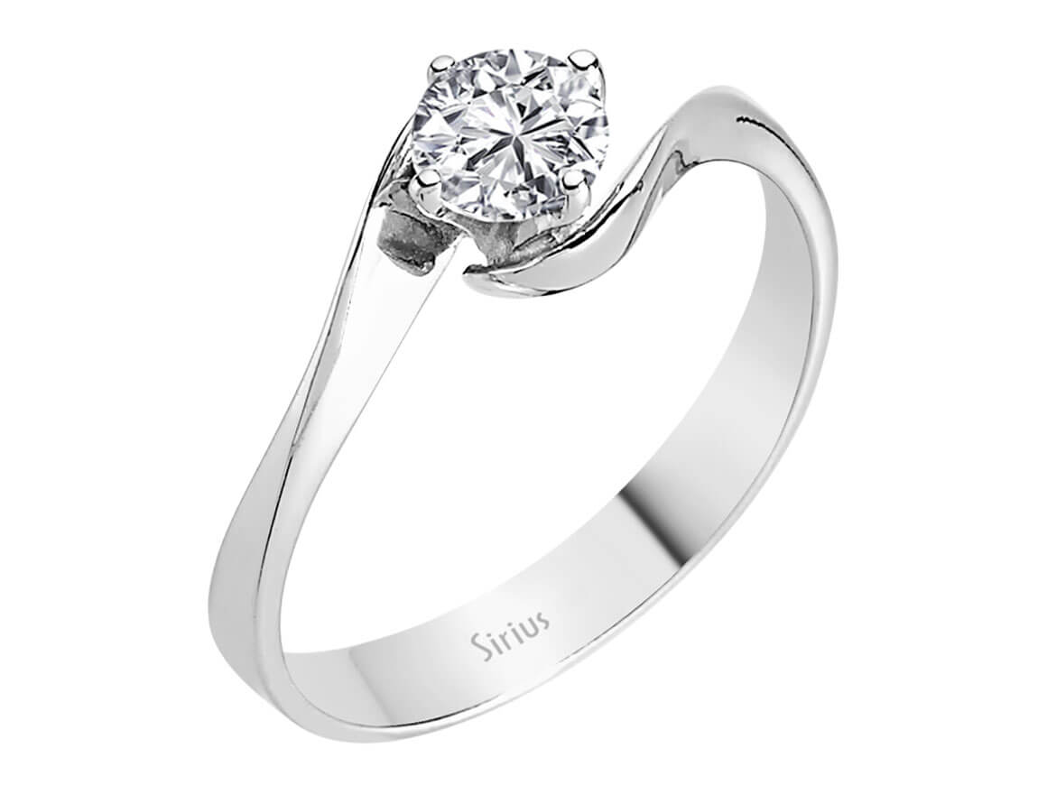 Bague solitaire diamant 0,45 carat