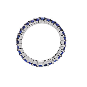 Sapphire Eternity Alliance Ring