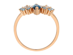Diamond Blue Dream Crown Ring