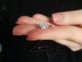 Bague patte de chat diamant